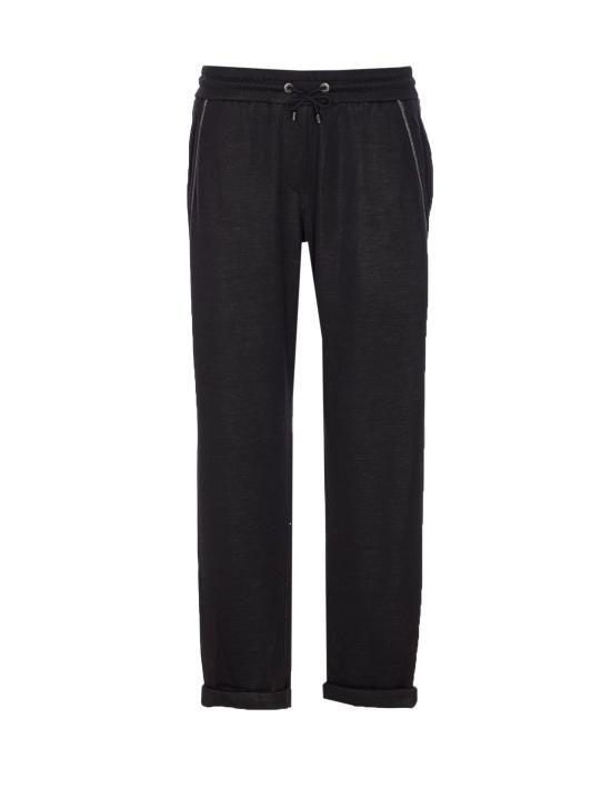 25FW 브루넬로 쿠치넬리 모닐리 라이닝 포켓 트랙 팬츠 모닐리 라이닝 포켓 트랙  MD828SB899 C9185 Black