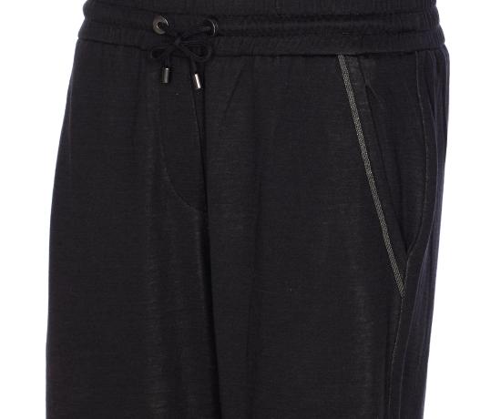 25FW 브루넬로 쿠치넬리 모닐리 라이닝 포켓 트랙 팬츠 모닐리 라이닝 포켓 트랙  MD828SB899 C9185 Black - BRUNELLO CUCINELLI