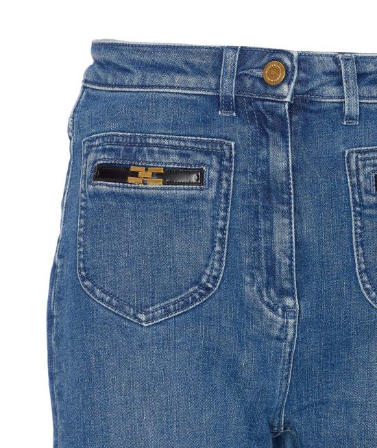 25FW 엘리자베타프랜치 데님 팬츠 PJ12N56E2 104 Blue - ELISABETTA FRANCHI