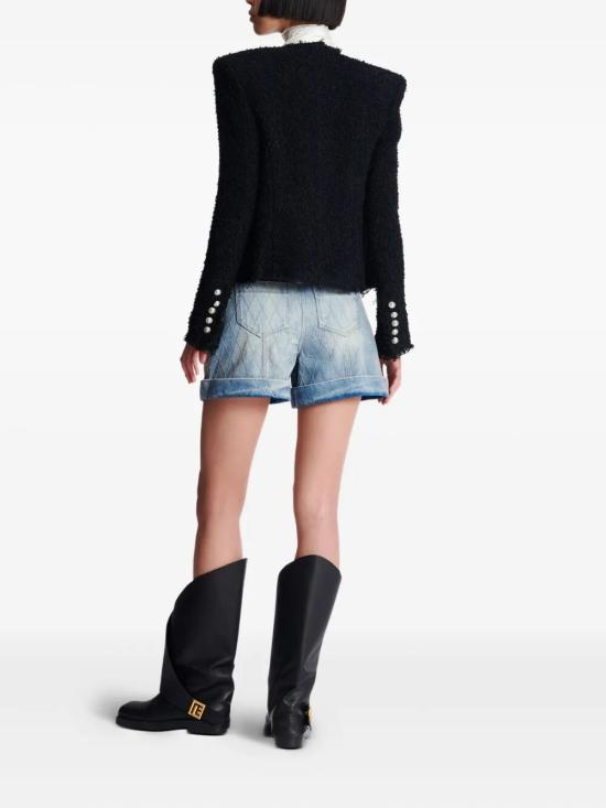 25FW 발망 자켓 FF1SM508XC670PA BLACK - BALMAIN