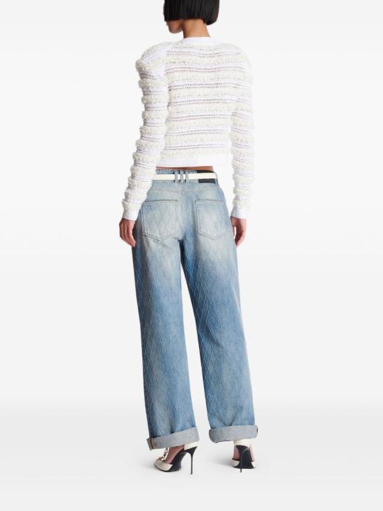 25FW 발망 가디건 FF1KL131KI740FA WHITE - BALMAIN