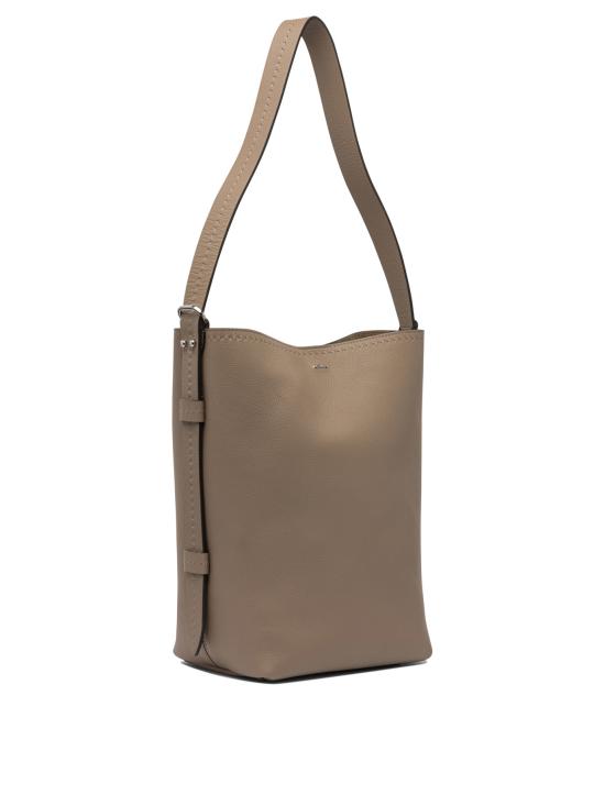 25FW 막스마라 아르케티포 레더 스몰 핸드백 2524516021ARCHETIPO1SV2002 BROWN - MAX MARA