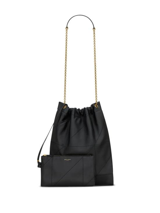 25FW 생로랑 제이미 4.3 포숑 램스킨 숄더백 781666AAB32 1000 BLACK - SAINT LAURENT