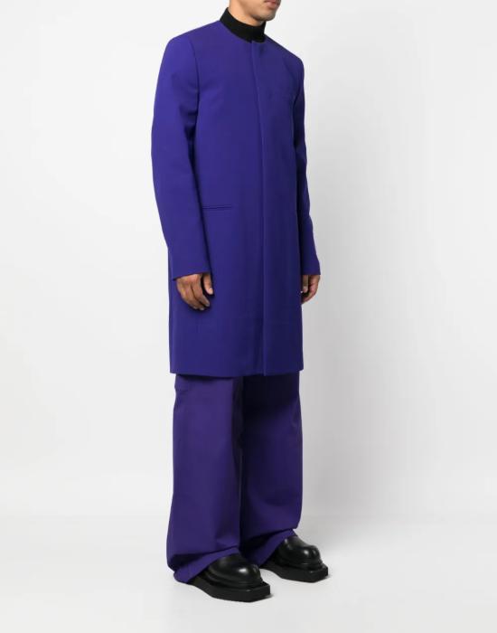 25FW 오프화이트 코트 OMER079S23FAB0013700 PURPLE - OFF WHITE