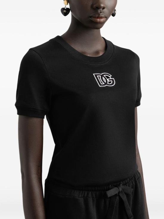 25FW 돌체앤가바나 반팔 티셔츠 F8N08Z GDC9WN0000 BLACK - DOLCE & GABBANA