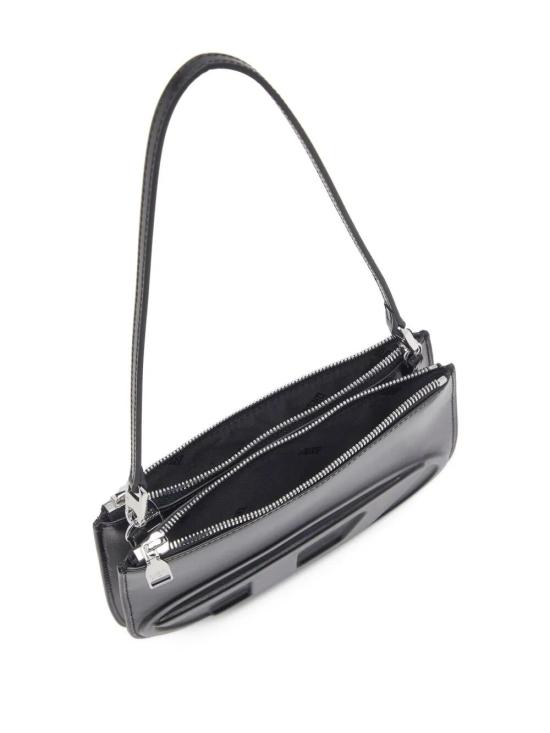 25FW 디젤 1DR 트윈-더블-파우치 프린티드 레더 숄더백 X10330PR818097 T8013 BLACK - DIESEL