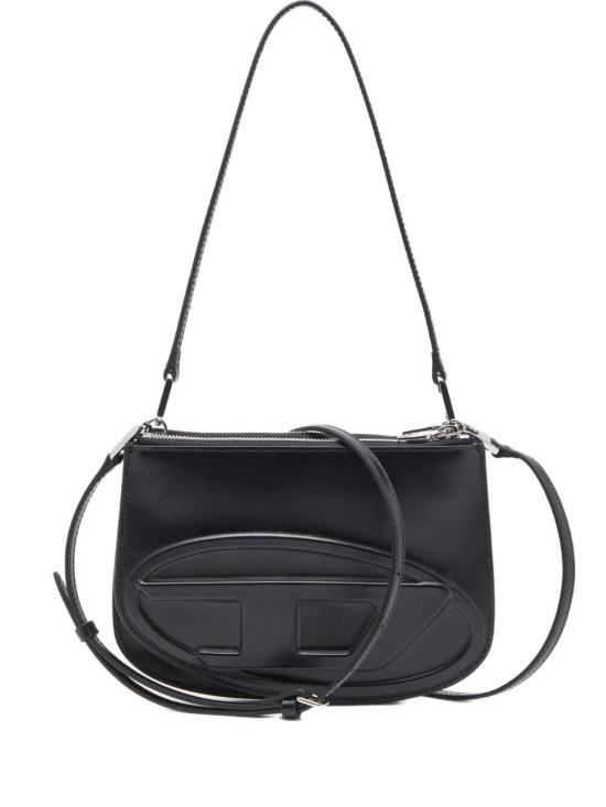 25FW 디젤 1DR 트윈-더블-파우치 프린티드 레더 숄더백 X10330PR818097 T8013 BLACK