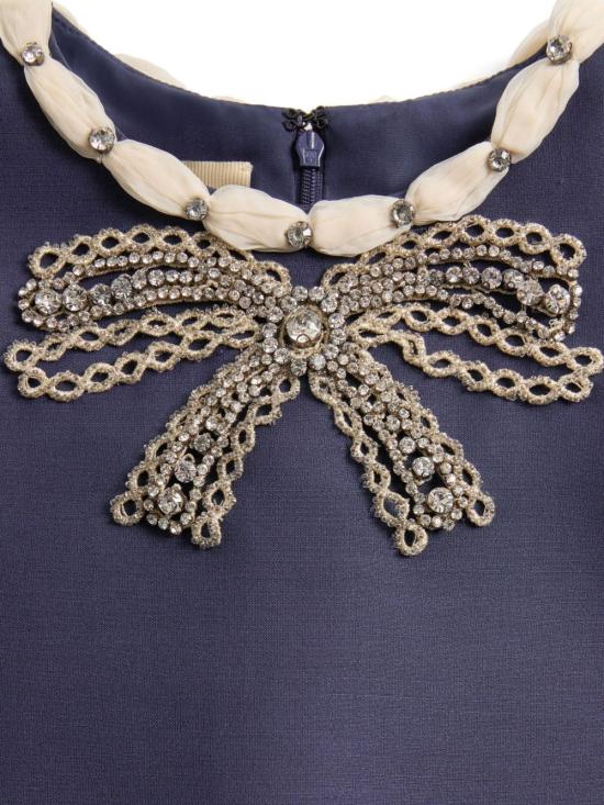 25FW 발렌티노 가라바니 미디 원피스 BVADR91CFZ61 BLUE - VALENTINO GARAVANI