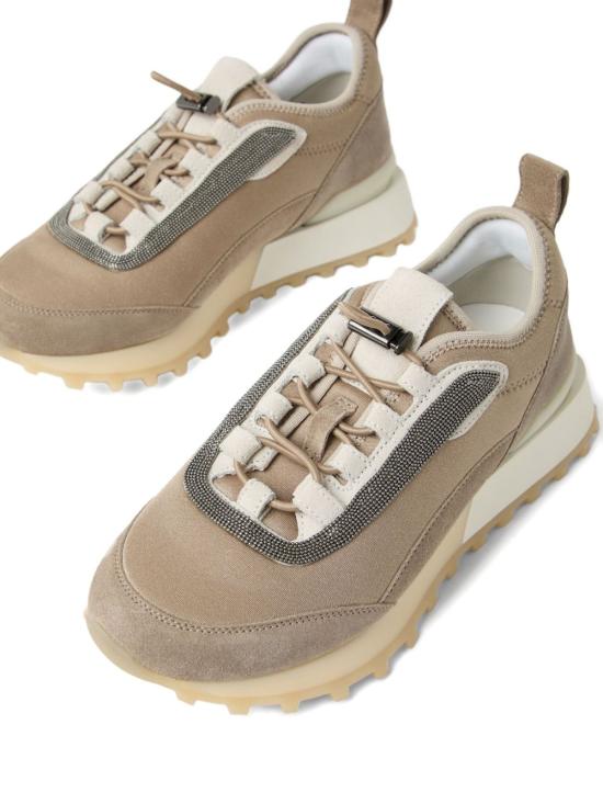 25FW 브루넬로 쿠치넬리 스니커즈 MZSFG3044C5859 BEIGE - BRUNELLO CUCINELLI