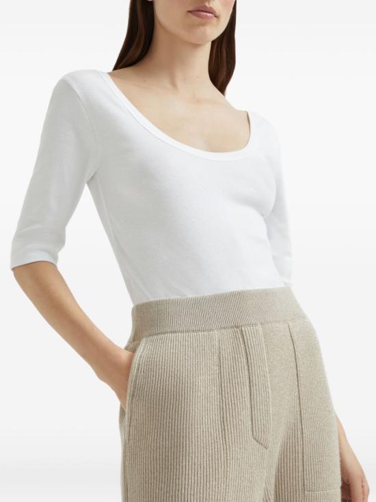 25FW 브루넬로 쿠치넬리 스트레이트 팬츠 M1E224799CEF37 BEIGE - BRUNELLO CUCINELLI