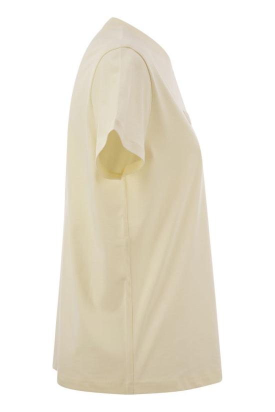 25FW 몽클레어 반팔 티셔츠 K20938C0001289AUO037 IVORY - MONCLER