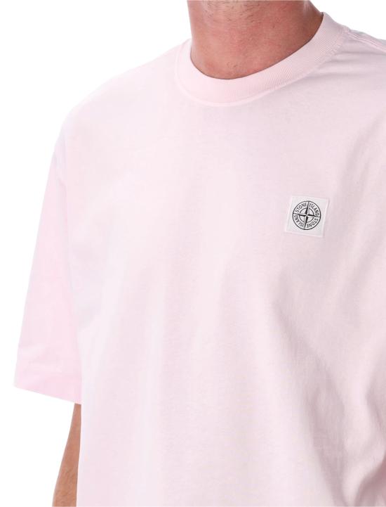25FW 스톤 아일랜드 반팔 티셔츠 S152100025S0115 V0080 PINK - STONE ISLAND