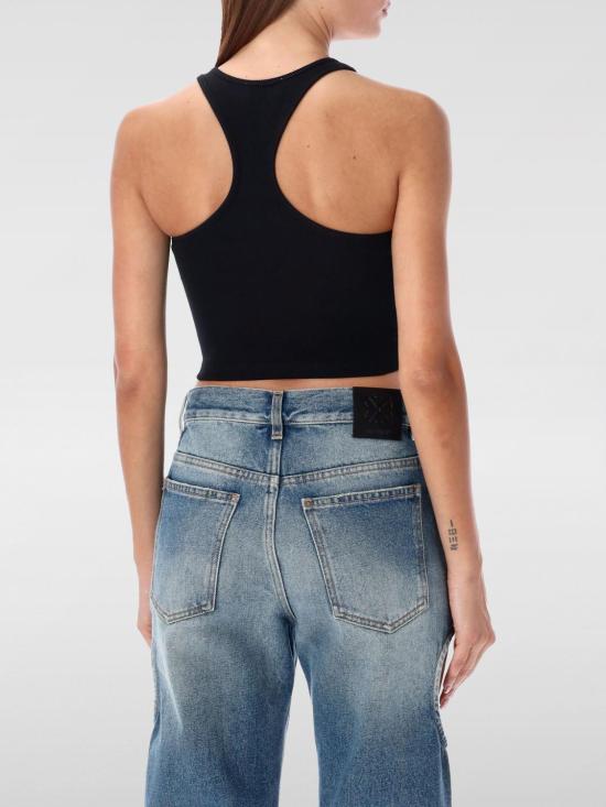 26SS 오프화이트 민소매 티셔츠 OWAD086C99JER002 1001 Black - OFF WHITE