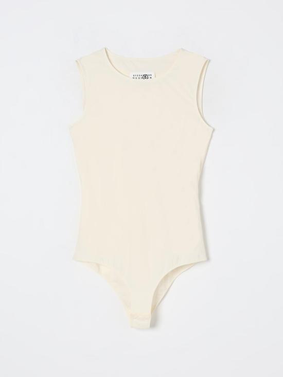 25SS MM6 메종마르지엘라 민소매 티셔츠 S62NA0078S20518 102 White - MM6 MAISON MARGIELA