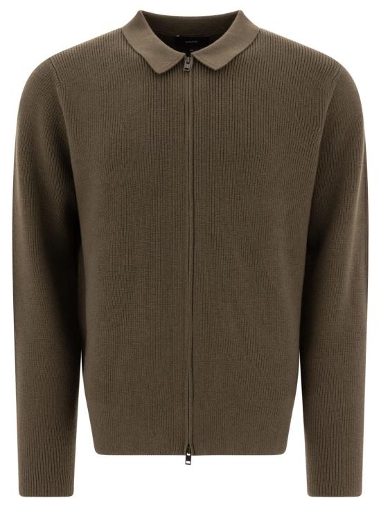 25FW 빈스 긴팔 티셔츠 M09646503A300OVL GREEN