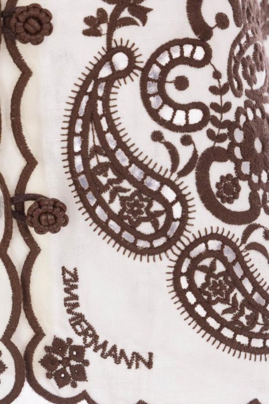 25FW 짐머만 셔츠 3287TSS253IVCH IVORY CHOCOLATE - ZIMMERMANN