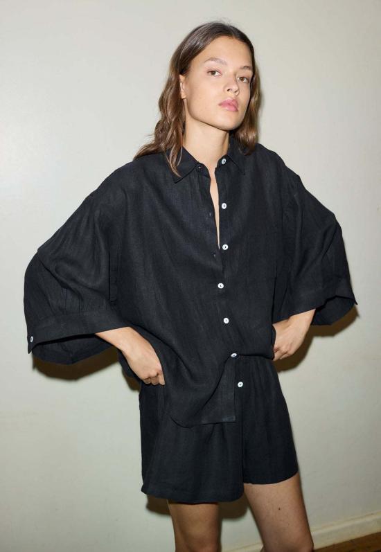  데이지 스튜디오 블라우스 The 03 세트 블랙 - DEIJI STUDIO