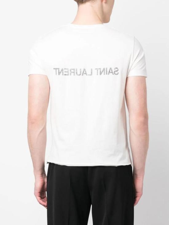 25FW 생로랑 리버스 티셔츠 663278Y37AW 9744 - SAINT LAURENT