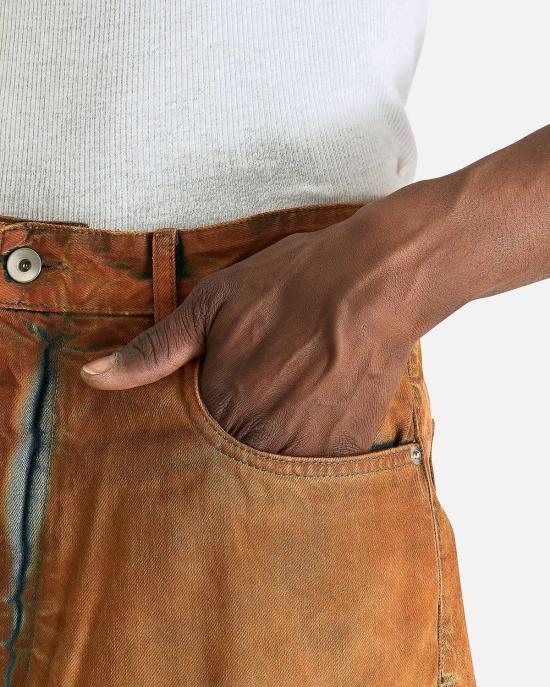  릭 오웬스 데님 팬츠 더블 카고 진 - RICK OWENS