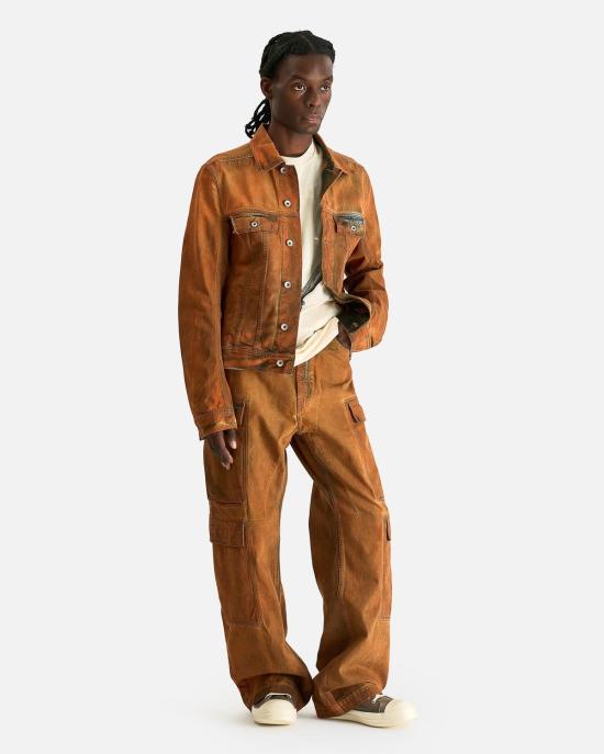  릭 오웬스 데님 팬츠 더블 카고 진 - RICK OWENS