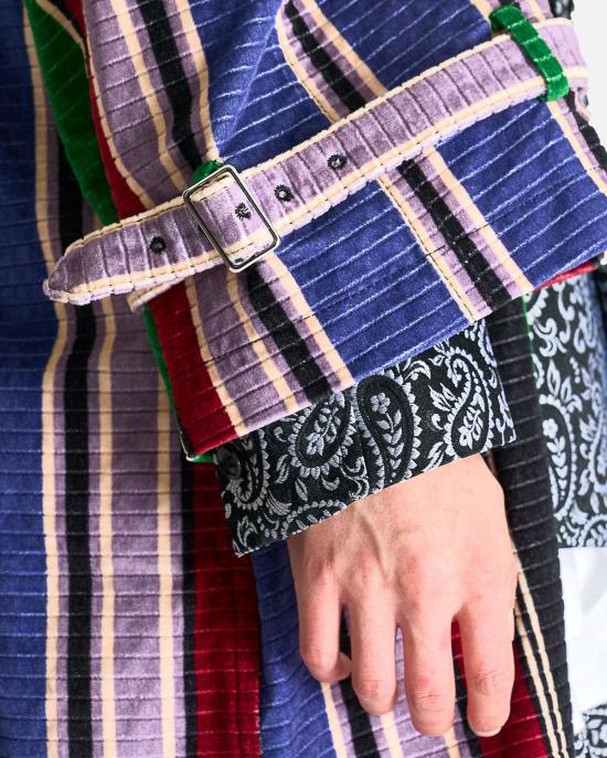  꼼데가르송 코트 Comme Des Garçons 패널 패치워크 - COMME DES GARCONS