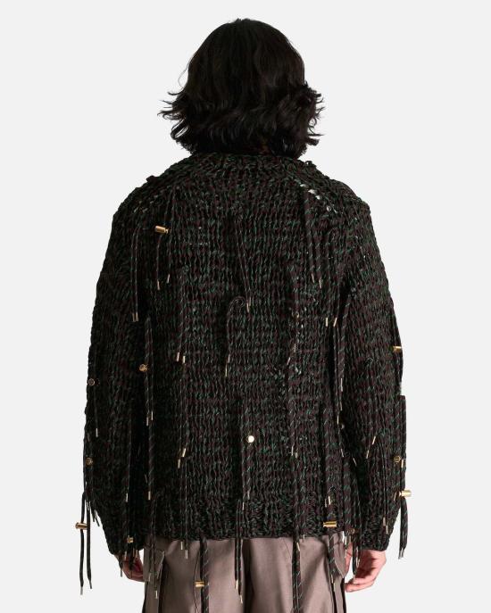  사카이 스웨터 슈레이스 니트 풀오버 - SACAI