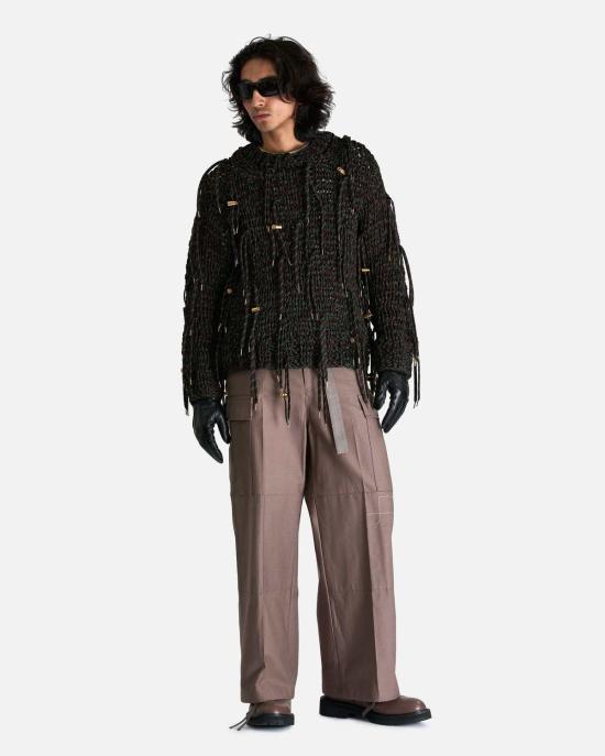  사카이 스웨터 슈레이스 니트 풀오버 - SACAI