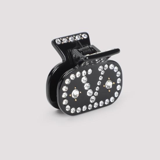 25FW 발렌티노 가라바니 헤어 액세서리 6W2J0X64LGU RFY NERO ORO CRYSTAL BLACK - VALENTINO GARAVANI