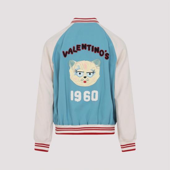 25FW 발렌티노 가라바니 봄버 자켓 7V3CIP634K8 DYA BLU LAKE BURRO BLUE - VALENTINO GARAVANI