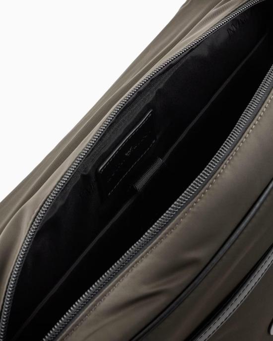  엠포리오 아르마니 브리프케이스 Y4M391 Y217J 80023 MILITARY GREEN - EMPORIO ARMANI