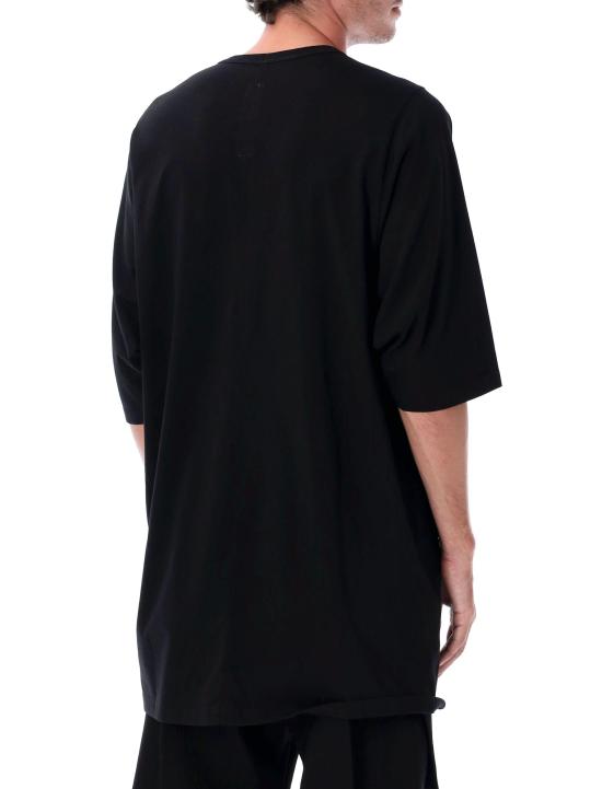 25FW 릭 오웬스 반팔 티셔츠 RU02E1274JA 09 BLACK - RICK OWENS