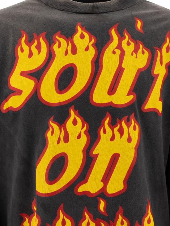 24FW 세인트 미카엘 긴팔 티셔츠 SM YS1 0000 012BLACK Black - SAINT MXXXXXX