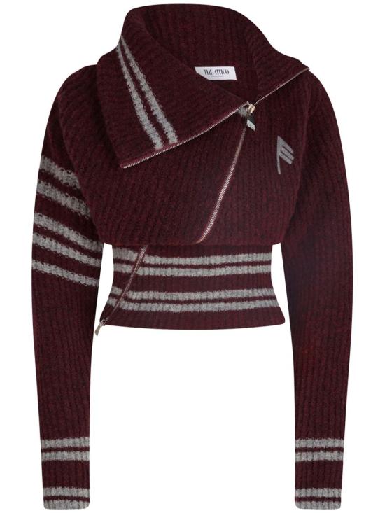 25FW 디 아티코 블라우스 251WCD00008 KWW002AA 114 BURGUNDY RED