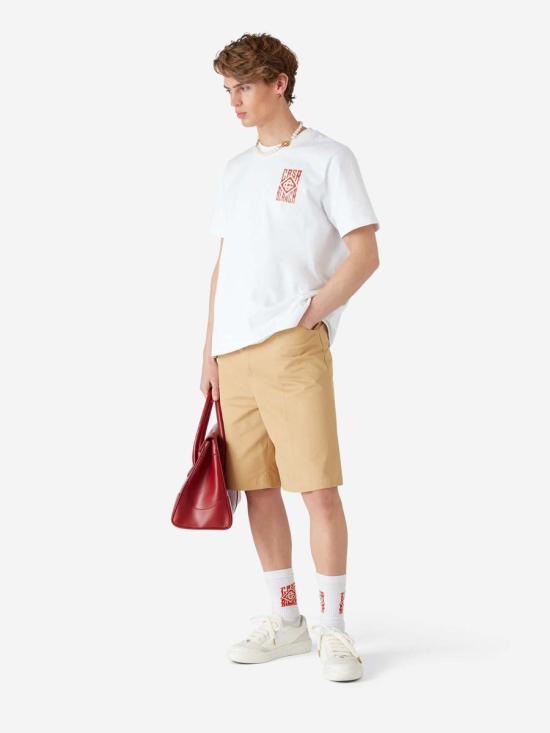 25SS 카사블랑카 숏팬츠 MS25TR292 01 Brown - CASABLANCA