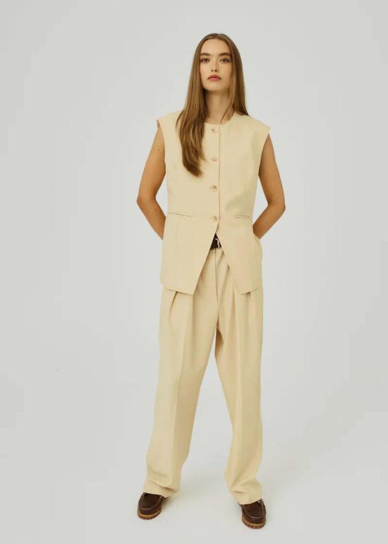  노르 베스트 카민 조끼 더스티 옐로우 - NORR