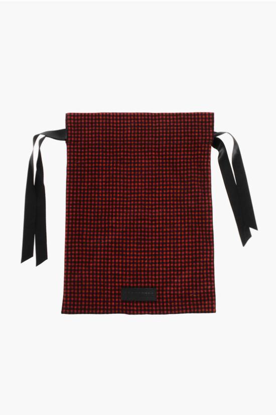  디스퀘어드2 토트백 CHECKED DUST BAG RED BLACK Nero Rosso