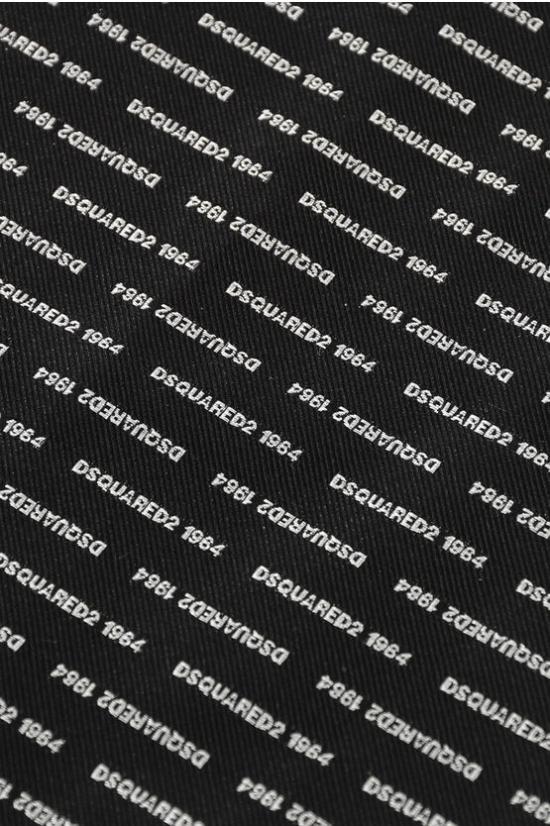  디스퀘어드2 머플러/스카프 ALL OVER LOGO POCKET SQUARE Black - DSQUARED2