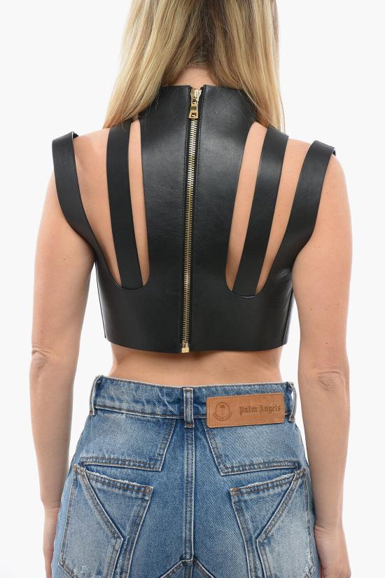  발망 민소매 티셔츠 YF0AA205 LB91 0PA Black - BALMAIN