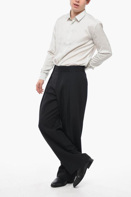  발망 스트레이트 팬츠 AH0PQ196WB050PA Black - BALMAIN
