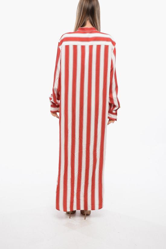  발망 롱 원피스 XF2HV003VC18 GBQ Red - BALMAIN