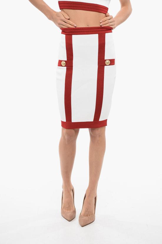  발망 롱 스커트 YF4LC005KD32 GBQ