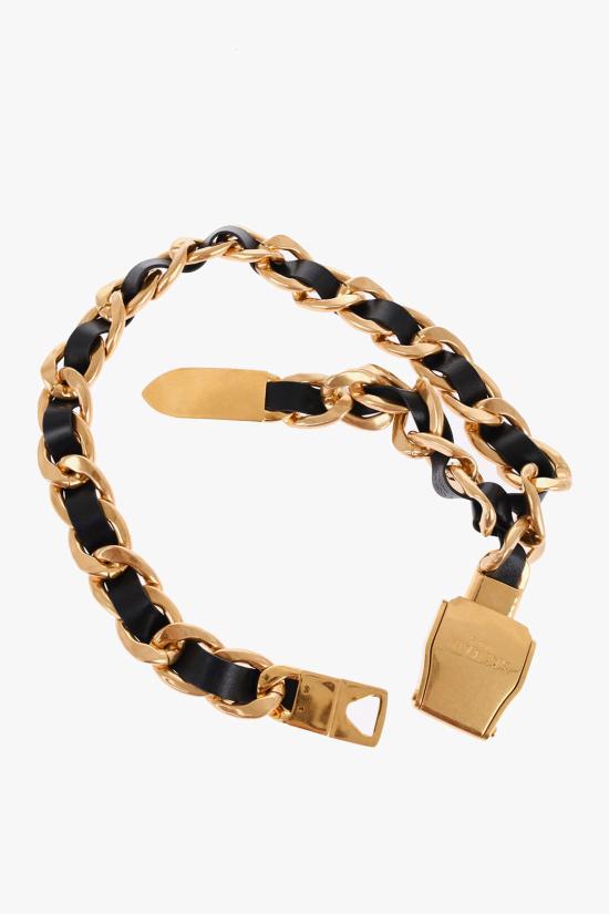  발망 슬림 벨트 WN0WG048MCHINAAEAD Black - BALMAIN