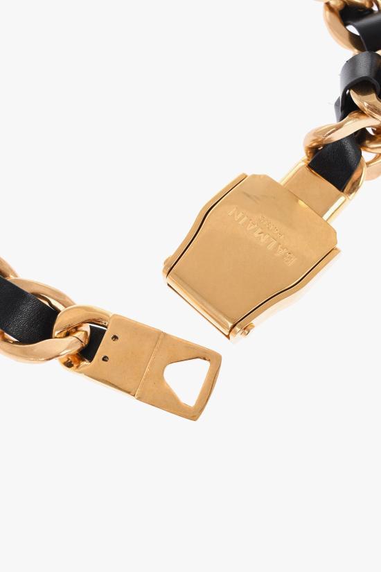  발망 슬림 벨트 WN0WG048MCHINAAEAD Black - BALMAIN