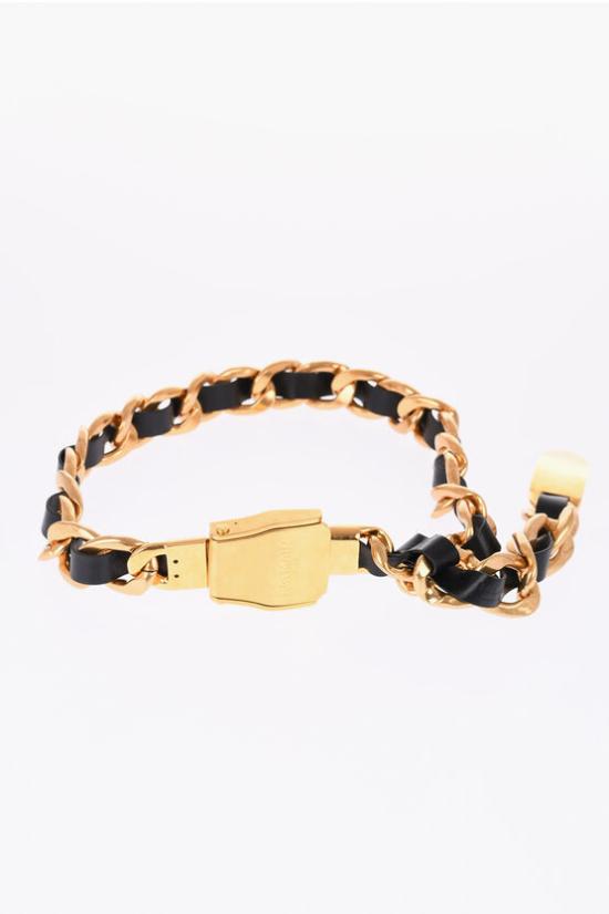  발망 슬림 벨트 WN0WG048MCHINAAEAD Black - BALMAIN