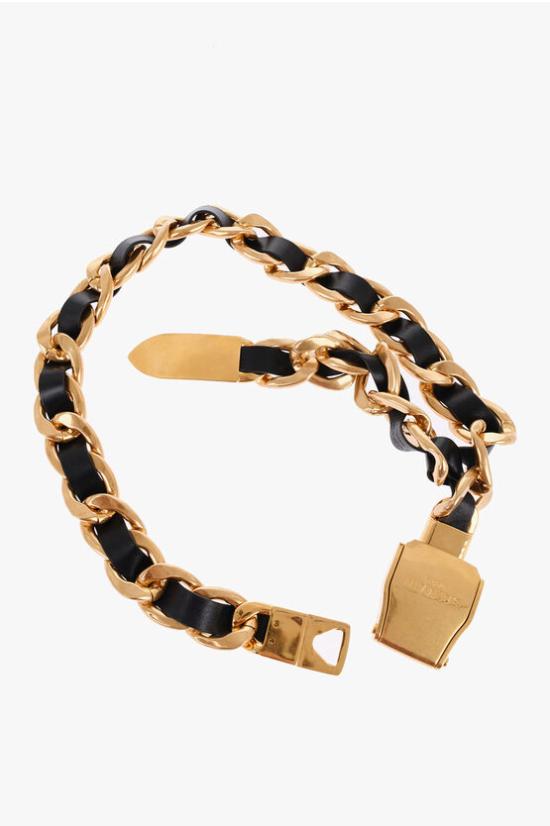  발망 슬림 벨트 WN0WG048MCHINAAEAD Black - BALMAIN