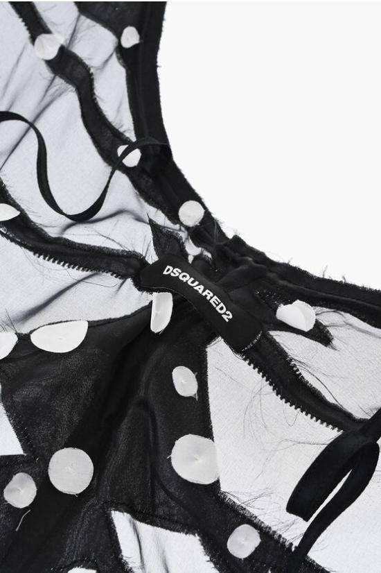  디스퀘어드2 헤어 액세서리 BJW0004 00105231 2124 Black White - DSQUARED2