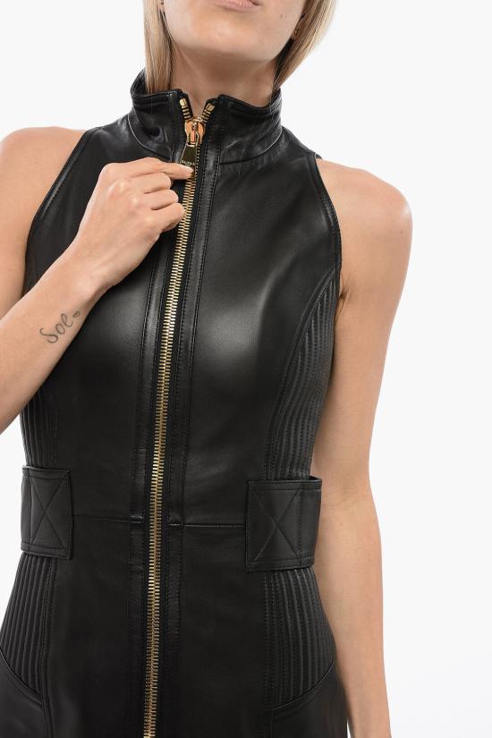  발망 숏 원피스 YF0R3115LB64 0PA - BALMAIN