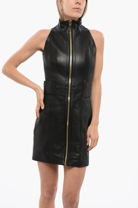  발망 숏 원피스 YF0R3115LB64 0PA - BALMAIN