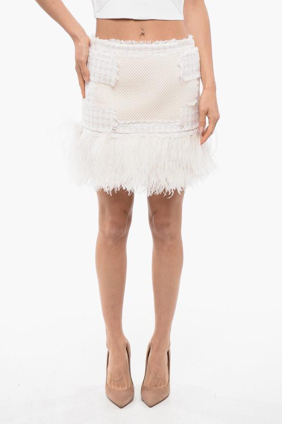  발망 숏 스커트 YF0LB635MB98 4AQ White