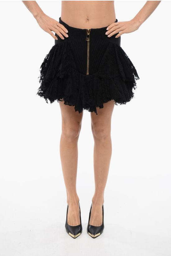  발망 숏 스커트 YF0LB580MB96 0PA Black